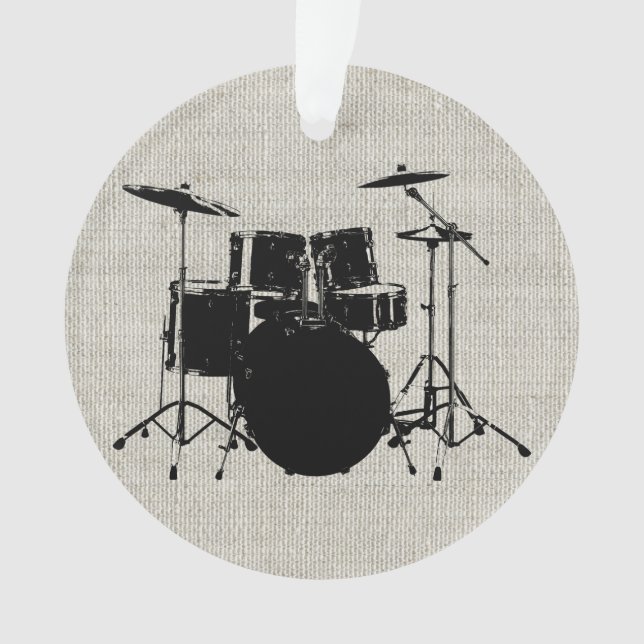 Rock n Roll Drums Ornament (Front)