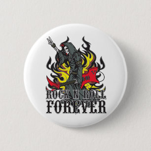 Rock N Roll Forever 2 Inch Round Button