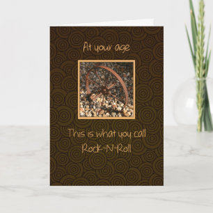 Rock n Roll Funny Happy Birthday Card