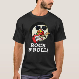 Rock n Roll Funny Sushi Roll Pun Dark BG T-Shirt