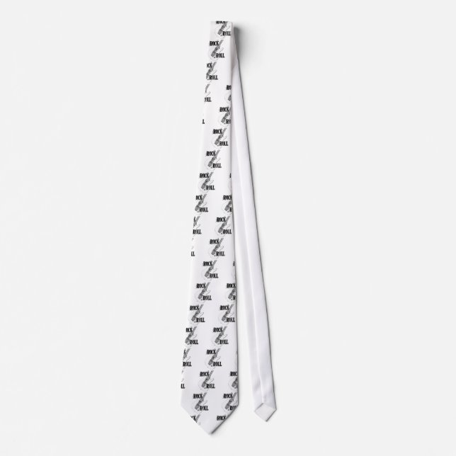 rock n roll guitar tie (Front)