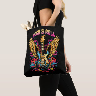 Rock n Roll Guitar wings Tote Bag