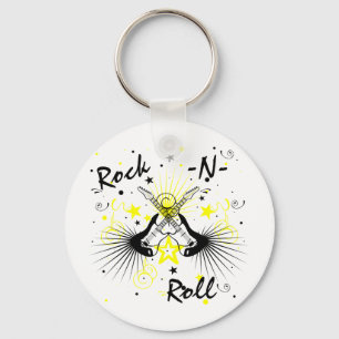 Rock n Roll Guitars Keychain