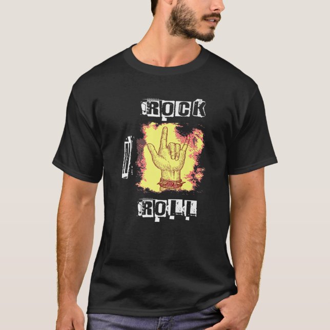 Rock N Roll Hardrock Heavymetal Music Gift T-Shirt (Front)