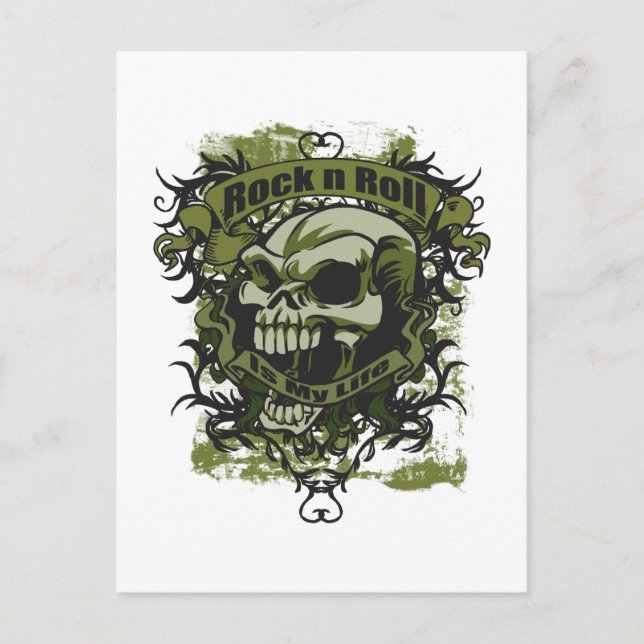 Rock n Roll is my Life Postcard (Front)