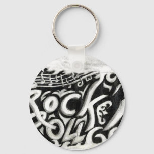 Rock n roll keychain