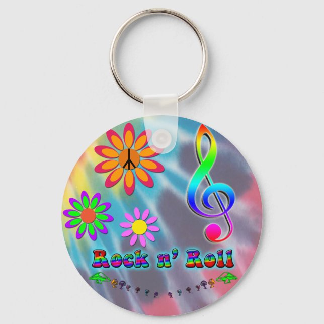 Rock n' Roll Keychain (Front)