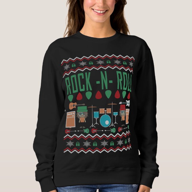 Rock n Roll laide Sweat de Noël (Devant)