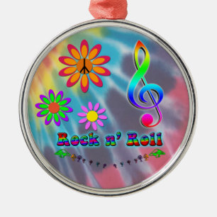 Rock n' Roll Metal Ornament