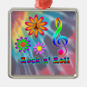 Rock n' Roll Metal Ornament