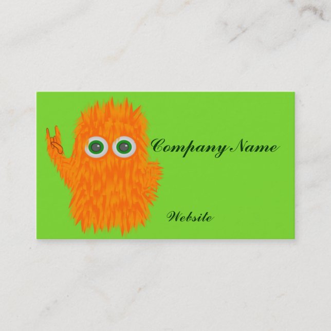Rock N Roll Monster Business Card (Front)