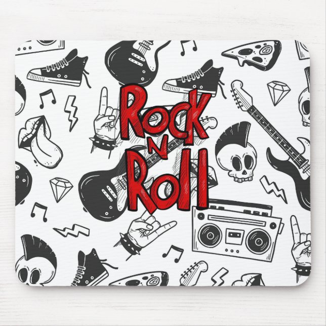 Rock N Roll Mouse Pad (Front)