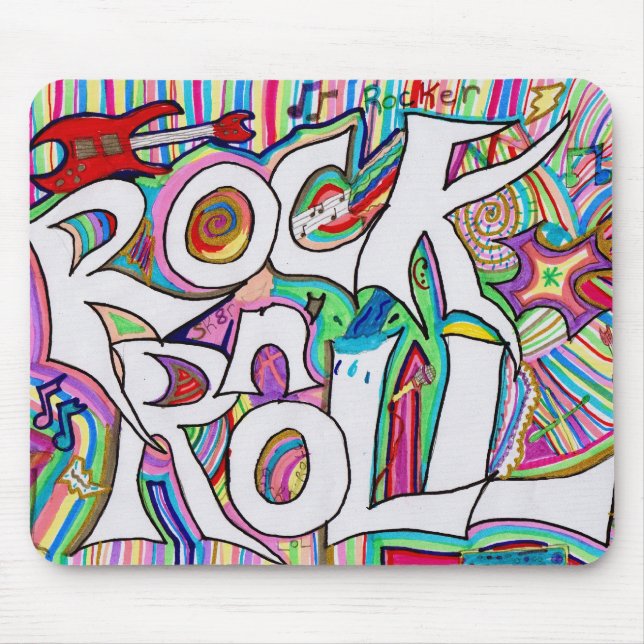rock n roll mousepad (Front)