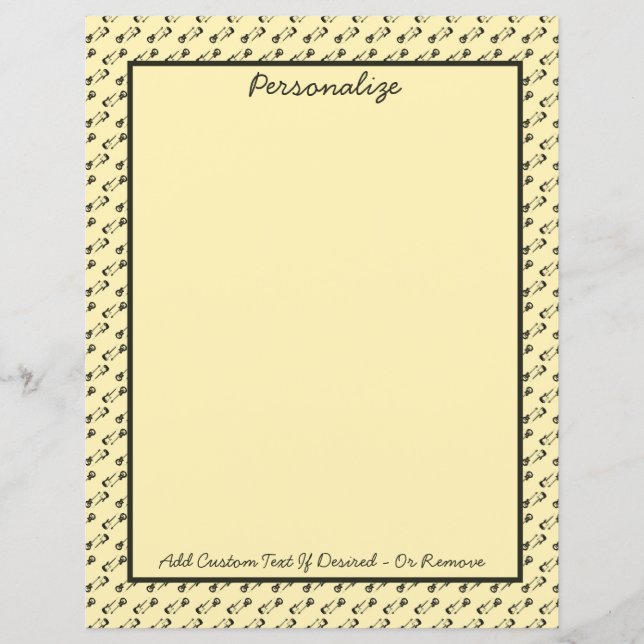 Rock N Roll Music Electric Guitars Personalize (Front)