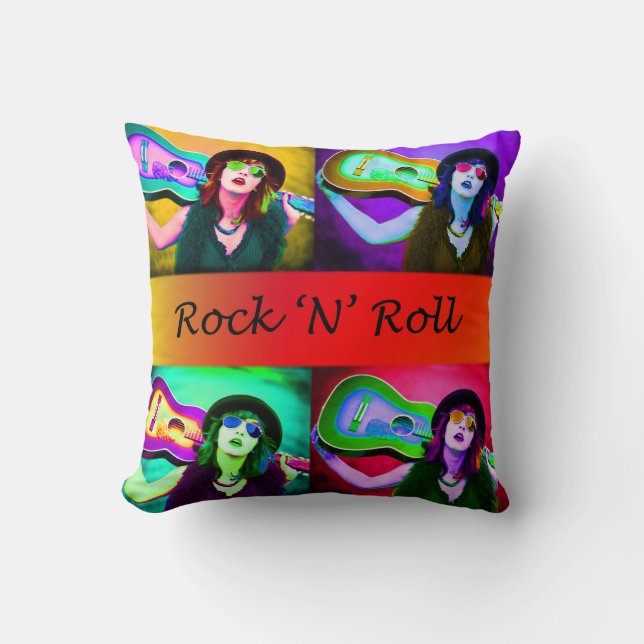 Rock 'n' Roll Pillow (Front)
