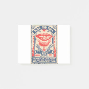 rock n roll post-it notes