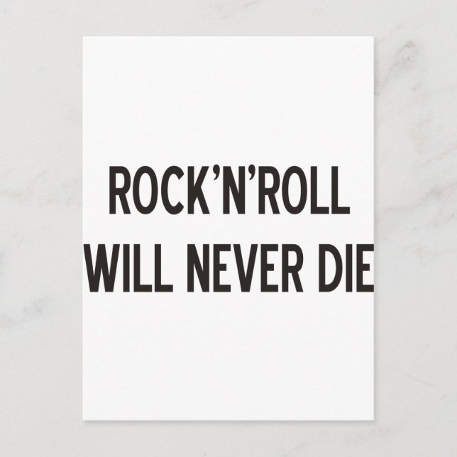 Rock 'n' Roll Products & Designs! Postcard (Front)