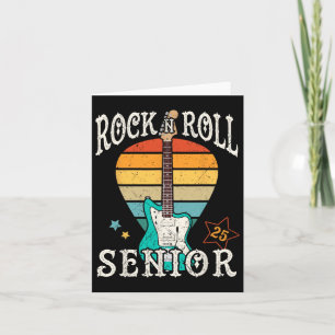 Rock N Roll Senior 25 Vintage Cool Graduate 2025 G Card