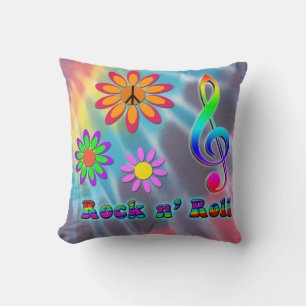 Rock n' Roll Throw Pillow
