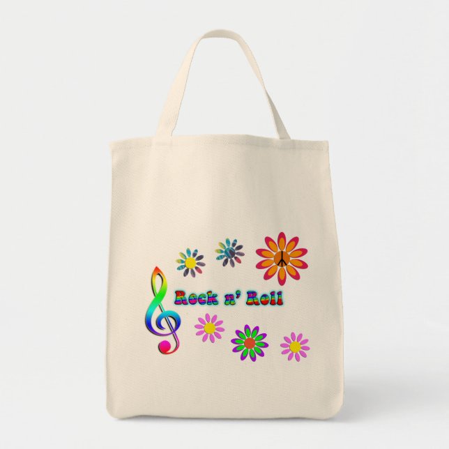 Rock n' Roll Tote Bag (Front)
