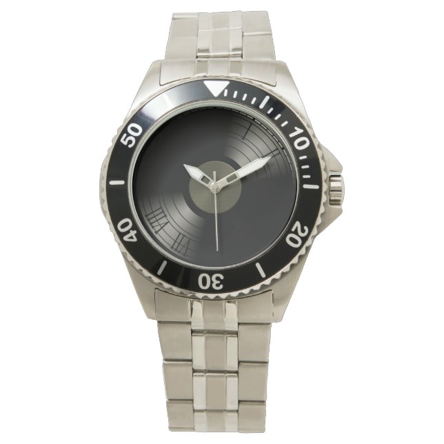 Rock n Roll Vinyl Record Album Watch (Front)