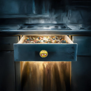 Rock N roll with electric guitars Ceramic Knob