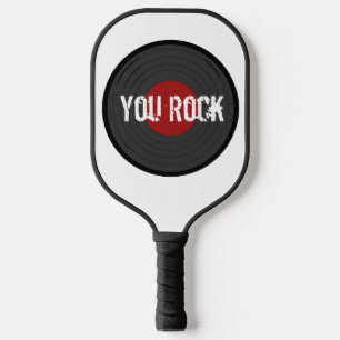 Rock N Roll You Rock Personalized Pickleball Paddle