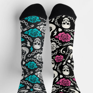 Rock ’n’ Roses Odd Crew Duo Socks