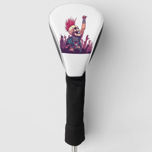 Rock N� Skull � Funny Punk Skeleton Concert Golf Head Cover (Front)