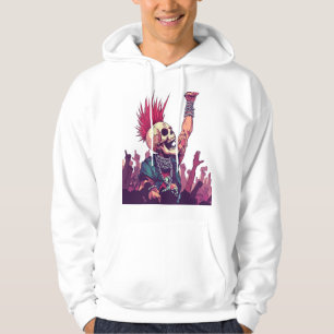 Rock N� Skull � Funny Punk Skeleton Concert Hoodie