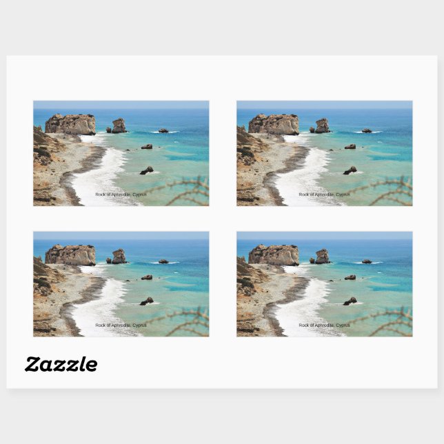 Rock of Aphrodite, Cyprus, Sticker (Sheet)