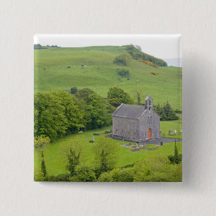 Rock of Dunamase, Ireland. Views of and around 2 Inch Square Button