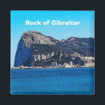 Rock of Gibraltar Travel Photo Souvenir Magnet<br><div class="desc">Rock of Gibraltar Travel Souvenir Fridge Magnet</div>