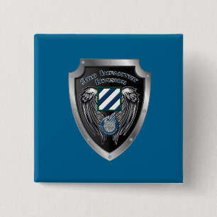 “Rock of the Marne” 3rd Infantry Division 2 Inch Square Button
