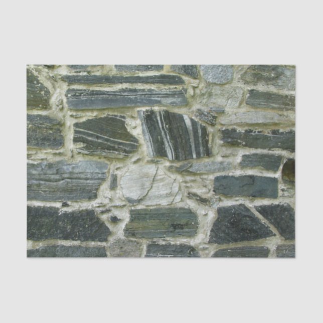 Rock Old Stone Wall Tissue Paper (Front)