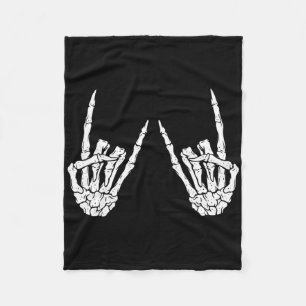 Rock On Band Rock And Roll Halloween Costume Men W Fleece Blanket