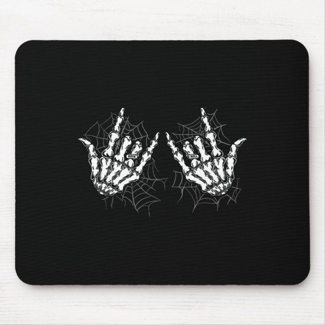 Rock On Band Rock And Roll Men Women Halloween Cos Mouse Pad (Front)