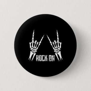 Rock On Band Tees For Women Rock And Roll s For Me 2 Inch Round Button