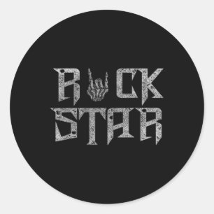 Rock On Band Tees For Women Rock And Roll s For Me Classic Round Sticker