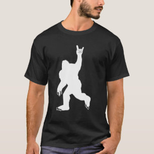 Rock On Bigfoot for Rock and Roll Sasquatch Believ T-Shirt