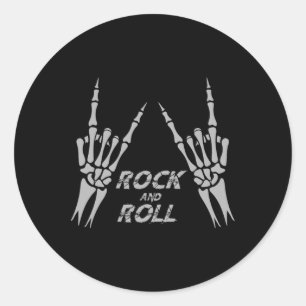 Rock On Bynd Tees For Women Rock And Roll S For Me Classic Round Sticker
