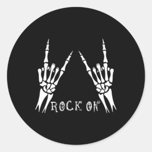 Rock On Bynd Tees For Women Rock And Roll S For Me Classic Round Sticker