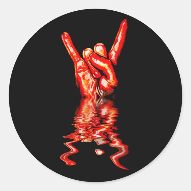 Rock On! Classic Round Sticker (Front)