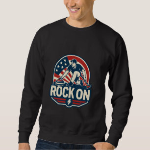 Rock on Curling Winter Sports Skip Bonspiel 2020 C Sweatshirt