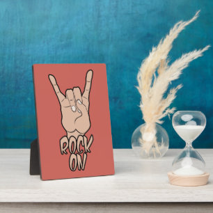 ROCK ON custom colour plaque