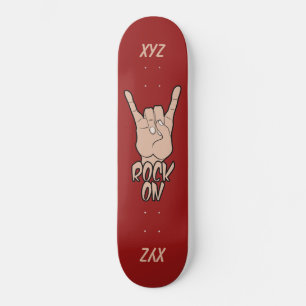 ROCK ON custom monogram skateboards