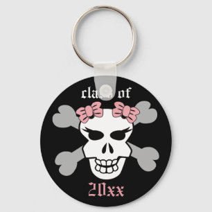 Rock on! Customized Graduation Keychain (pink)