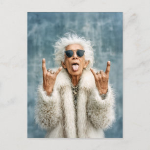 Rock On in Style Postcard