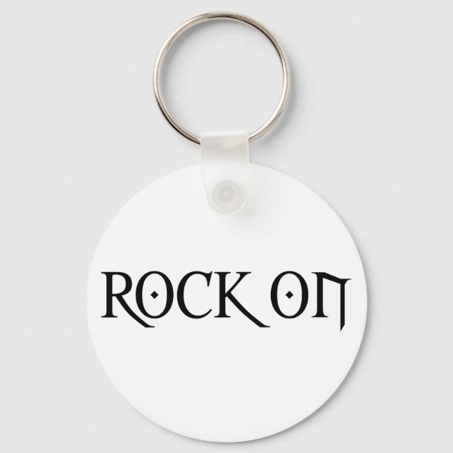 Rock On Keychain (Front)