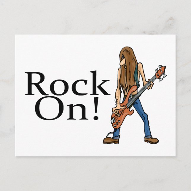 Rock On Postcard (Front)
